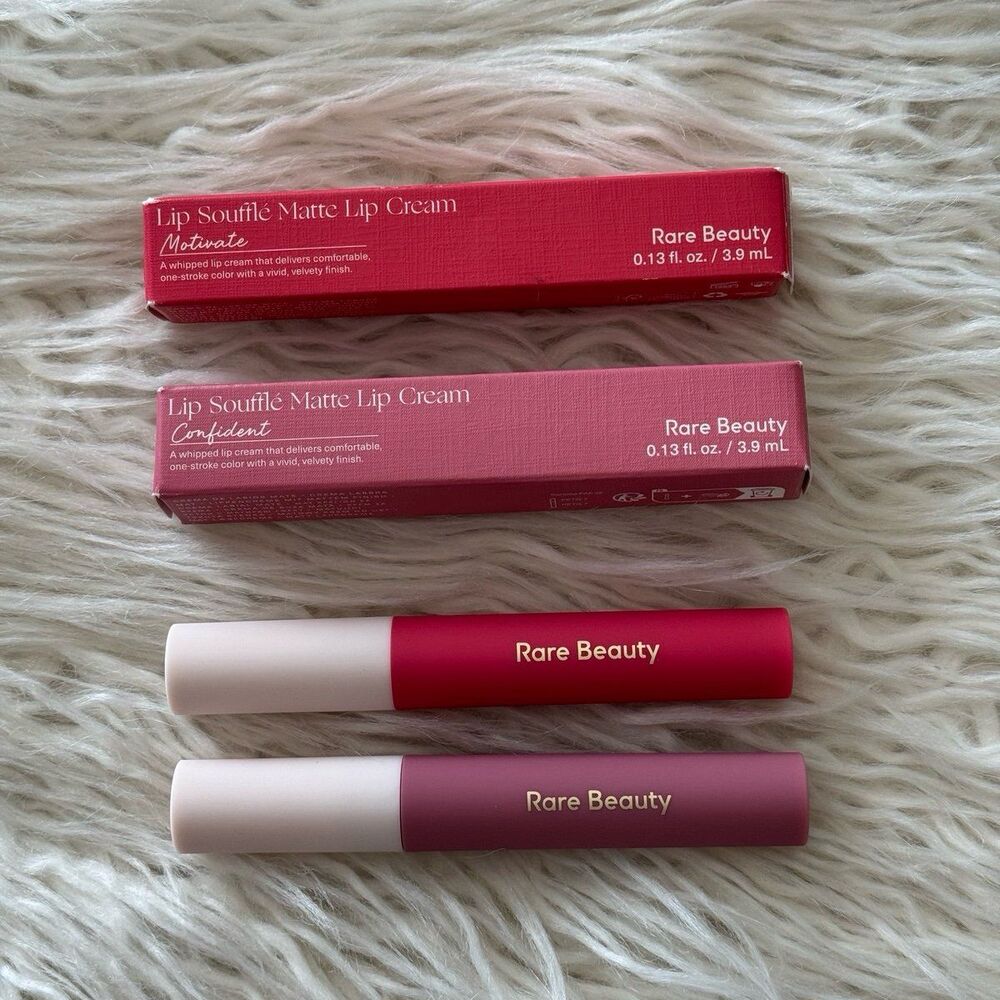Rare Beauty Lip Souffle Matte Cream Lipstick Confident & Motivate